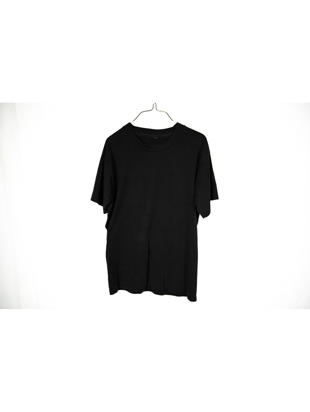 Vintage Made in USA Plain Black Fruit of the Loom 1990s T-Shirt - Men's L